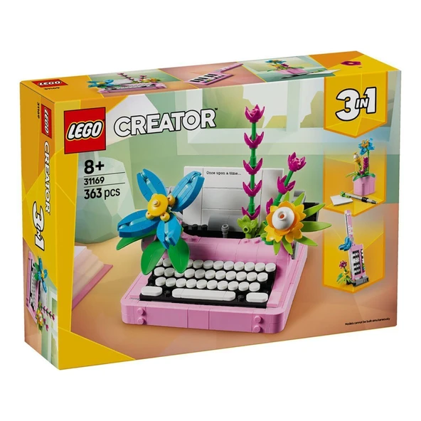 OMZ 31169 Lego Creator 3in1 - Çiçekli Daktilo 363 parça +8 yaş Kız Erkek Çocuk Oyuncak Eğitici Oyuncakla ürün görseli 1