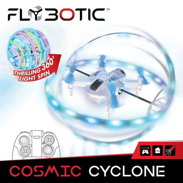 OMZ SIL 84828 Silverlit Cosmic Cyclone Drone Kız Erkek Çocuk Oyuncak Eğitici Oyuncaklar ürün görseli 1