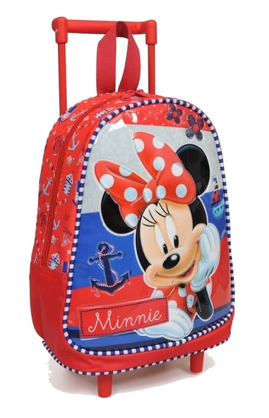 Minnie Mouse Çekçek Kırmızı Anaokul Çantası (73171) ürün görseli 1
