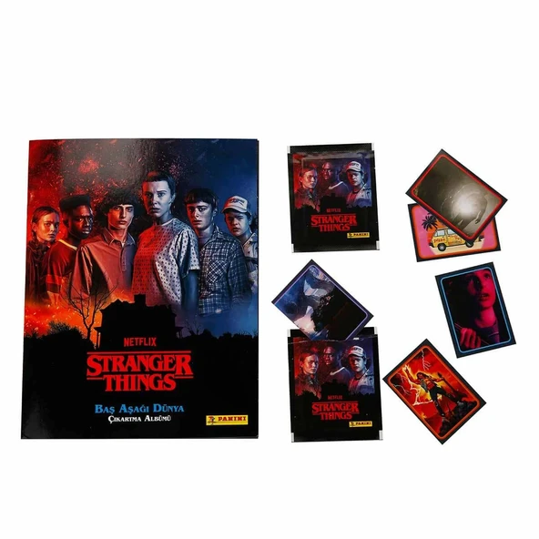 OMZ Stranger Things Çıkartma Albümü Kız Erkek Çocuk Oyuncak Eğitici Oyuncaklar ürün görseli 1