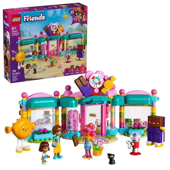 OMZ 42649 Lego Friends Heartlake City Şekerci Dükkanı parça + yaş Kız Erkek Çocuk Oyuncak Eğitici Oyunca ürün görseli 1
