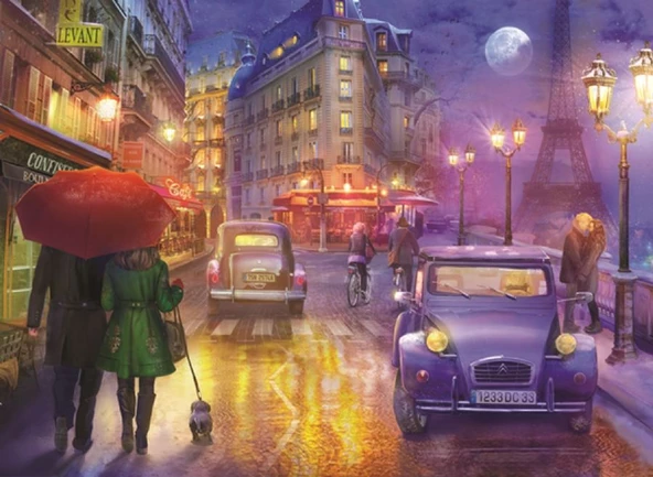 Anatolian 1000 Parça Paris'de Bir Gece Puzzle - 1070 ürün görseli 1