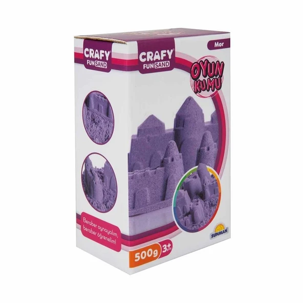 OMZ S00002235 OYUN KUMU 500GR MOR -SUN Kız Erkek Çocuk Oyuncak Eğitici Oyuncaklar ürün görseli 1