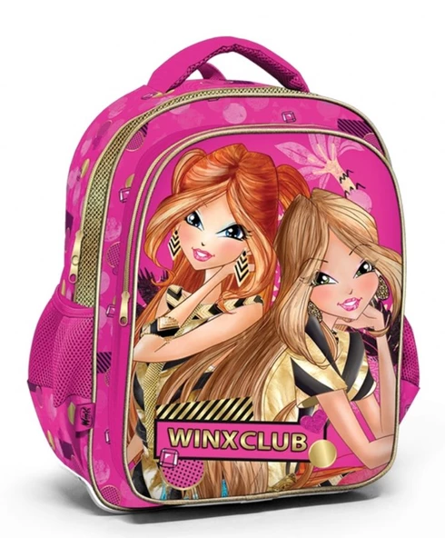 Winx Club 63273 Pembe/Altın Sarısı Kız Çocuk İlkokul Çantası ürün görseli 1