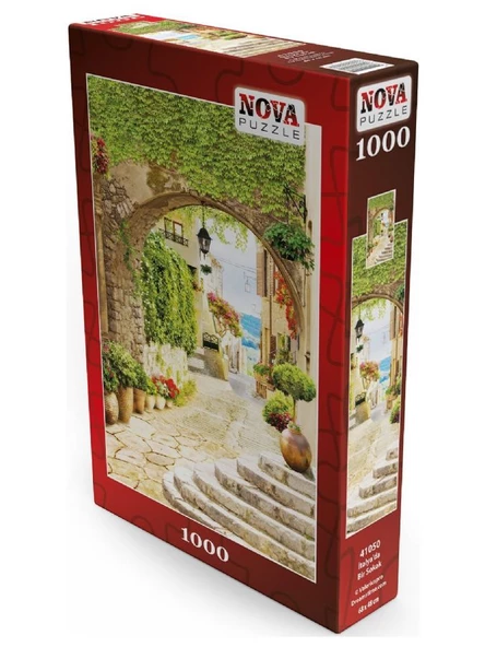 Nova 1000 Parça İtalya'da Bir Sokak Puzzle - Resim 2