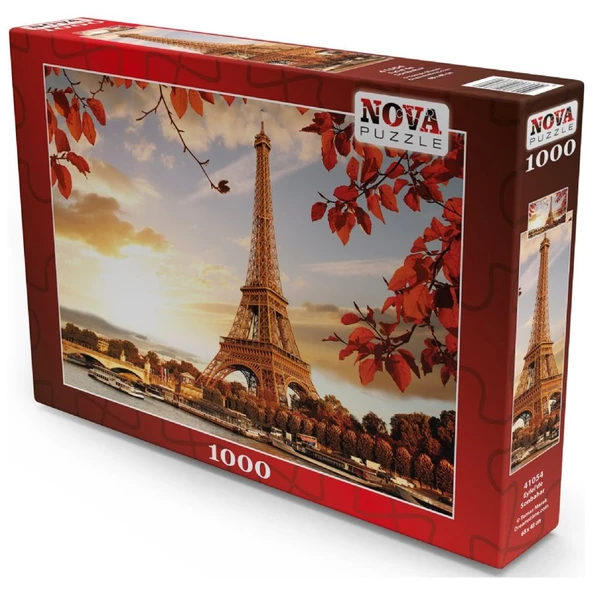 Nova Puzzle - 1000 Parça Eyfel'de Sonbahar- Tomas Marek - Resim 2