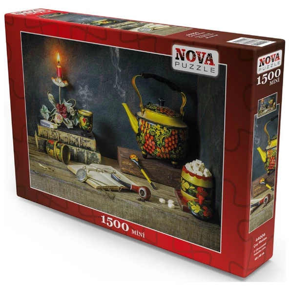 Nova Puzzle 44006 - Çay Molası 1500 Parça Mini Puzzle - Resim 2