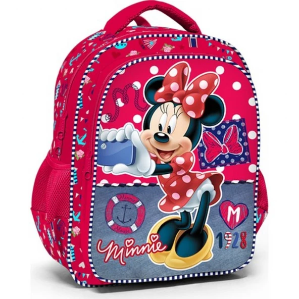 Minnie Mouse Selfice - Kırmızı Kız Çocuk İlkokul Çantası - 73170 ürün görseli 1