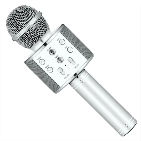 OMZ Karaoke Kablosuz Mikrofon Kız Erkek Çocuk Oyuncak Eğitici Oyuncaklar ürün görseli 1