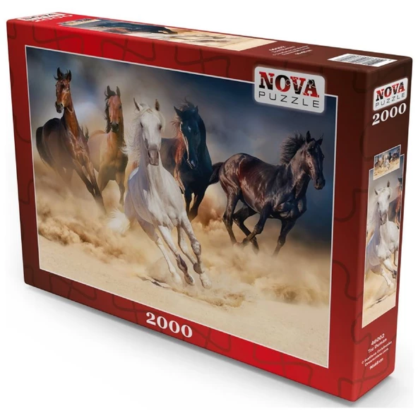 Nova 2000 Parça Toz Duman Koşan Atlar Puzzle - 46002 ürün görseli 1