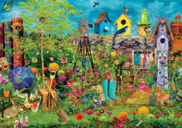 KS Games 1500 Parça Summer Garden Puzzle Aimee Stewart ürün görseli 1