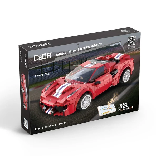 OMZ C51072W Cada Race Car Blok Seti 306 Parça -Vagonlife Kız Erkek Çocuk Oyuncak Eğitici Oyuncaklar ürün görseli 1