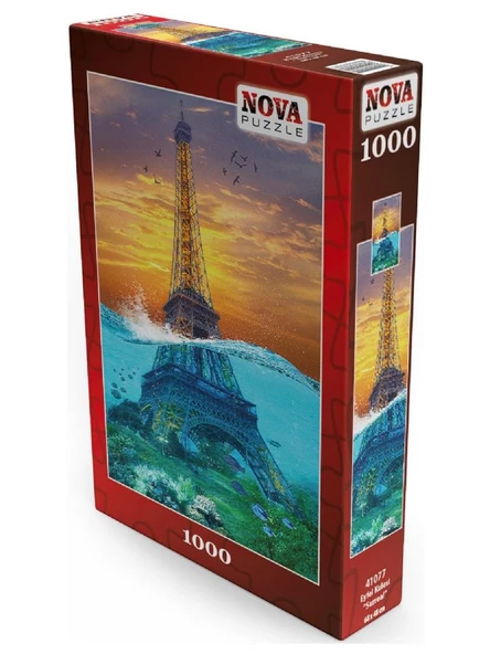 Nova 1000 Parça Sürreal Eyfel Kulesi Puzzle - Resim 2