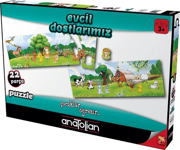 Anatolian 22 Parça Evcil Dostlarımız Çocuk Puzzle ürün görseli 1