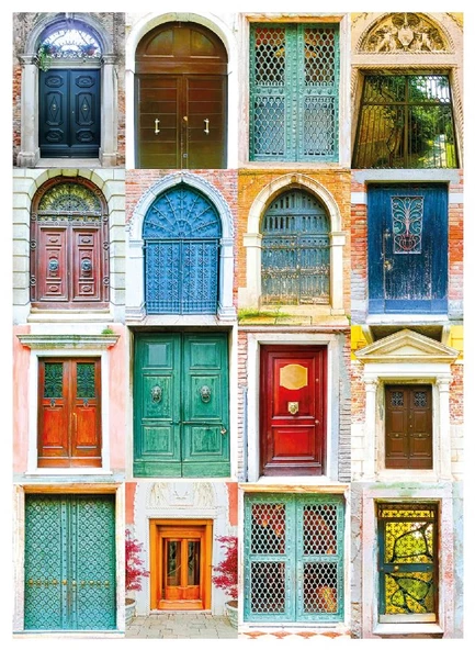 Nova Puzzle 1000 Parça Venedik Kapıları Kolaj Puzzle ürün görseli 1