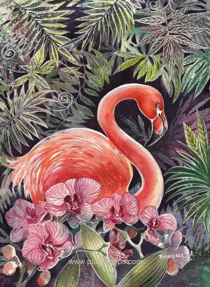 Nova 41097 Flamingo Puzzle - 1000 Parça - Tatiana Plovetskaya ürün görseli 1