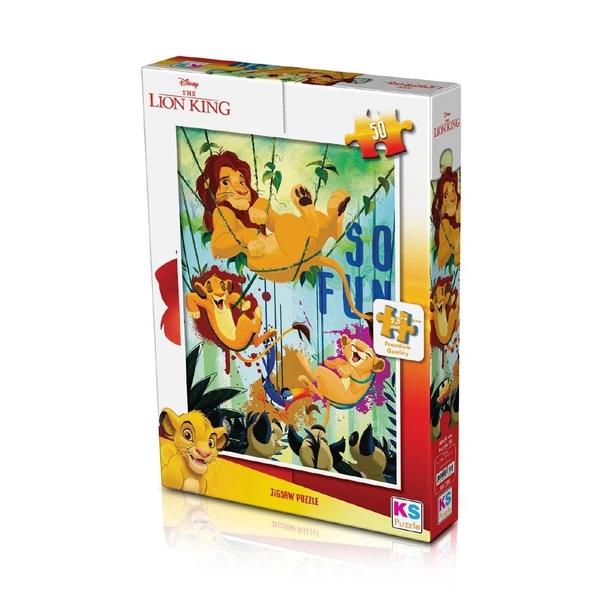 OMZ LK 709 Puzzle 50 Parça/LION KING PUZZLE Kız Erkek Çocuk Oyuncak Eğitici Oyuncaklar ürün görseli 1
