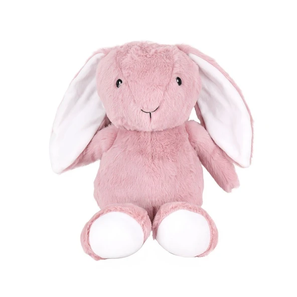 OMZ 0822 Peluş Göbekli Tavşan Pembe -My Friend Toys Kız Erkek Çocuk Oyuncak Eğitici Oyuncaklar ürün görseli 1