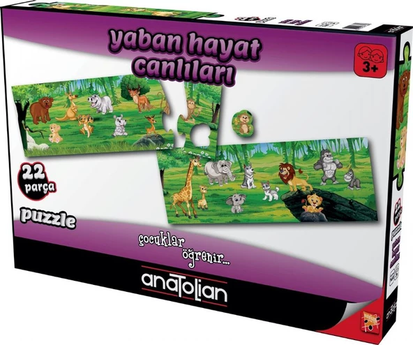 Anatolian 22 Parça Yaban Hayat Canlıları Çocuk Puzzle ürün görseli 1