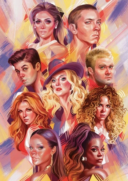Art 2000 Parça Dünya Müzik Starları Puzzle ürün görseli 1