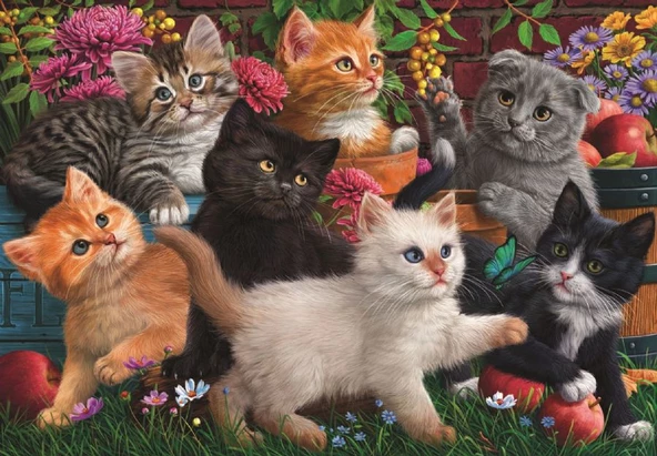 Anatolian Oyuncu Kediler Puzzle (260 Parça) ürün görseli 1