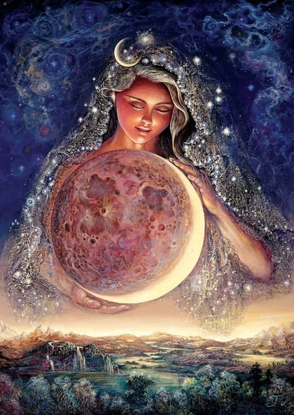Art 1000 Parça Ay Tanrıçası Neon Puzzle ürün görseli 1