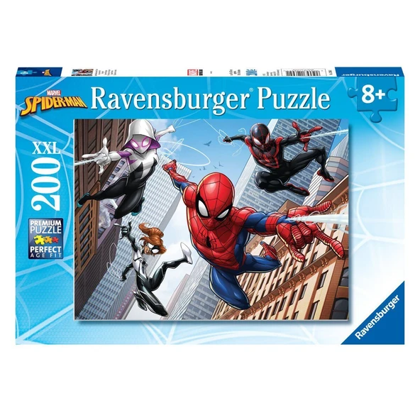 OMZ 126941 Spider-Man 200 parça XXL Ravensburger Puzzle Kız Erkek Çocuk Oyuncak Eğitici Oyuncaklar ürün görseli 1