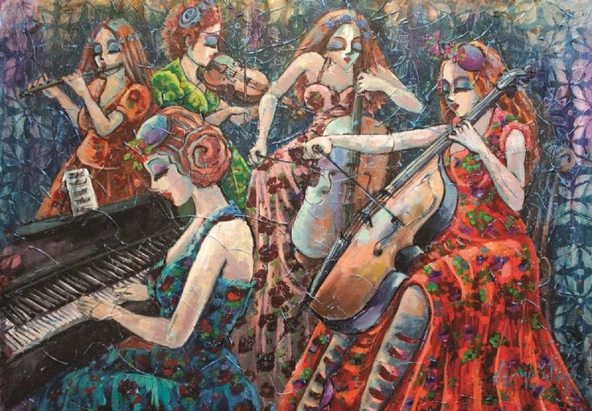Anatolian 2x500 Parça Renkli Notalar Puzzle ürün görseli 1