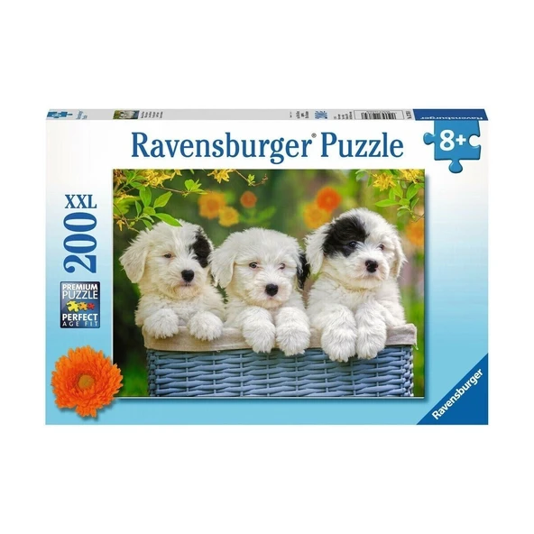 OMZ 127658 Cuddly Puppies 200 parça XXL Ravensburger Puzzle Kız Erkek Çocuk Oyuncak Eğitici Oyuncaklar ürün görseli 1