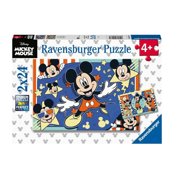 OMZ 55784 Disney Start the film 2x24 parça Ravensburger Puzzle Kız Erkek Çocuk Oyuncak Eğitici Oyuncakla ürün görseli 1