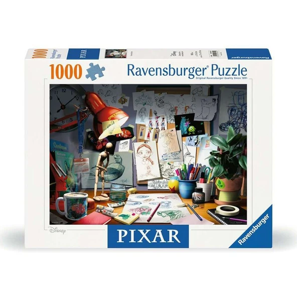 OMZ 12000302 Disney Sanatçının Masası 1000 parça Ravensburger Puzzle Kız Erkek Çocuk Oyuncak Eğitici Oyu ürün görseli 1
