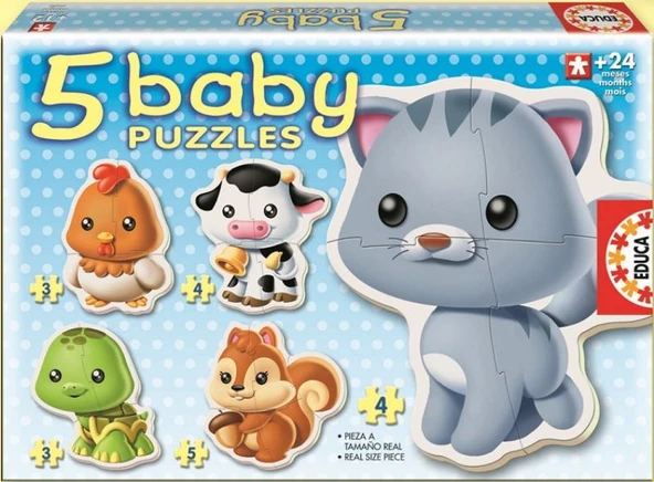 Educa Bebek Puzzle Baby Hayvanlar ürün görseli 1