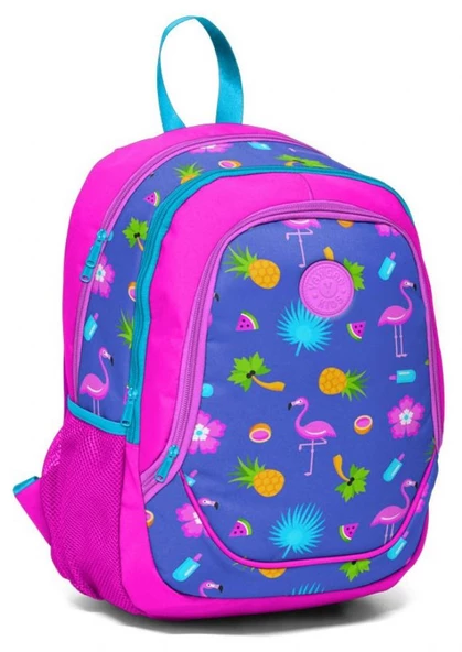 Yaygan Kids Mavi-Pembe Flamingo Kız Çocuk İlkokul Çantası ürün görseli 1