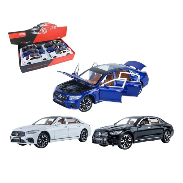 OMZ XHD-B2414- Vardem Çek Bırak Işıklı ve Sesli Model Mrs Metal Araba 1:24 Kız Erkek Çocuk Oyuncak Eğiti ürün görseli 1
