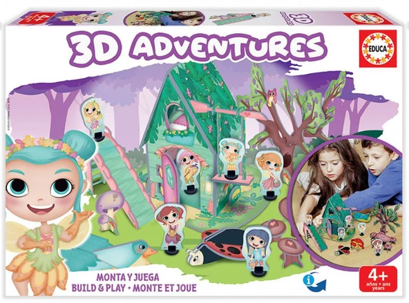 Educa 3 Boyutlu Peri Maceraları Puzzle Seti ürün görseli 1