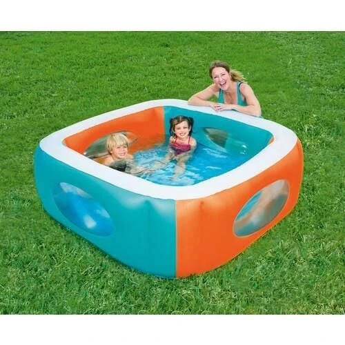 OMZ 51132 PENCERELİ KARE HAVUZ 168x168x56cm Kız Erkek Çocuk Oyuncak Eğitici Oyuncaklar ürün görseli 1