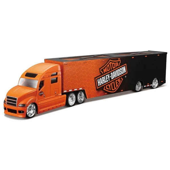 OMZ Maisto 1/64 Harley-Davidson Taşıyıcı Tırlar 11516 Kız Erkek Çocuk Oyuncak Eğitici Oyuncaklar ürün görseli 1