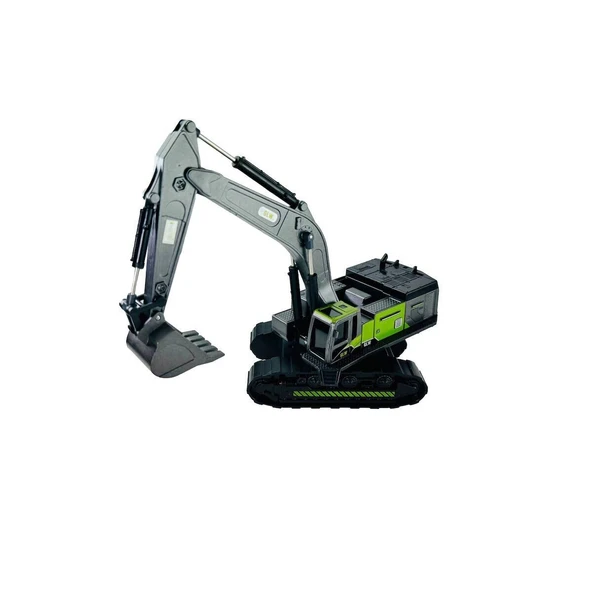 OMZ SZT-8887 Sürtmrli Metal İnşaat Aracı Ekskavatör 1 55 Kız Erkek Çocuk Oyuncak Eğitici Oyuncaklar ürün görseli 1