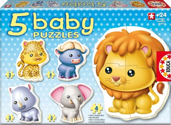 Educa Baby Vahşi Yaşamlar 24 Parça Yapboz ürün görseli 1