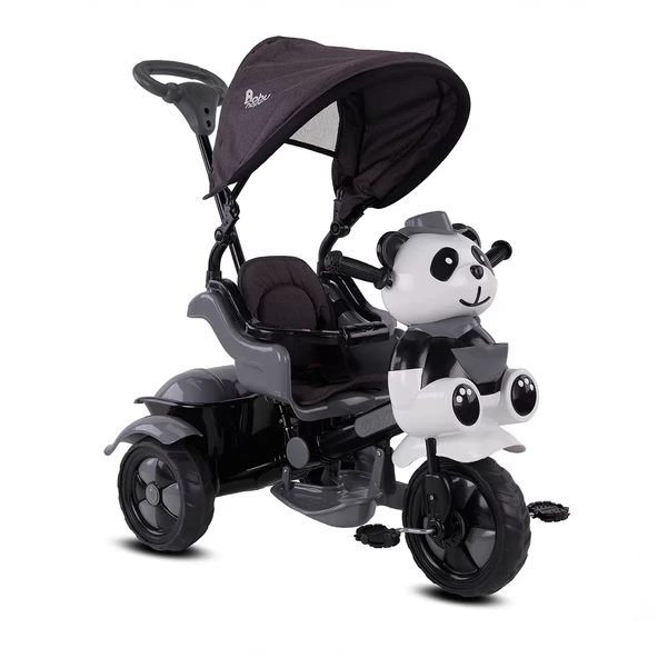 OMZ Baby Hope Little Panda Bebek Bisikleti Gri Kız Erkek Çocuk Oyuncak Eğitici Oyuncaklar ürün görseli 1