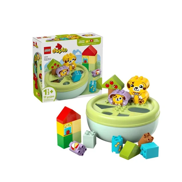 OMZ 10441 Lego Duplo Bul-Tak Köpek Evi 17 parça +1,2 yaş Kız Erkek Çocuk Oyuncak Eğitici Oyuncaklar ürün görseli 1