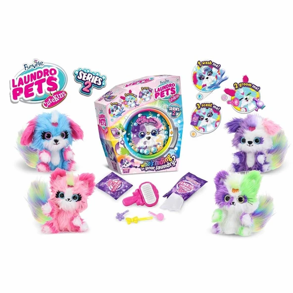 OMZ 1050424 SUN-FNV-PELUŞ LAUINDRO PETS S3 SÜRPRİZ PAKET Kız Erkek Çocuk Oyuncak Eğitici Oyuncaklar ürün görseli 1
