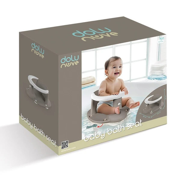 OMZ 7468 BEBEK BANYO YIKAMA OTURAĞI STONE GRİ Kız Erkek Çocuk Oyuncak Eğitici Oyuncaklar ürün görseli 1