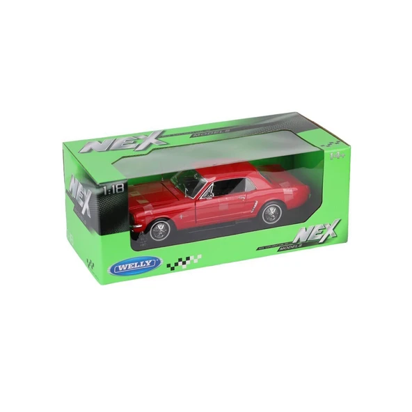 OMZ 12519 WELLY 1 18 1964 1 2 FORD MUSTANG CO Kız Erkek Çocuk Oyuncak Eğitici Oyuncaklar ürün görseli 1