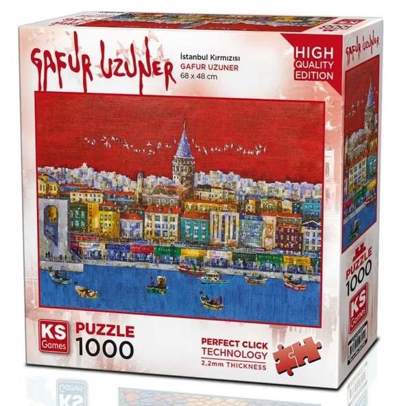 OMZ Ks Games İstanbul Kırmızısı Puzzle 1000 Parça 20791 Kız Erkek Çocuk Oyuncak Eğitici Oyuncaklar ürün görseli 1
