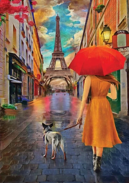 Nova 1000 Parça Paris Sokaklarında Gezinti Puzzle ürün görseli 1
