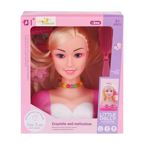 OMZ BM3319-1B Little Dolly Model Bebek Yüzü - Limon Oyuncak Kız Erkek Çocuk Oyuncak Eğitici Oyuncaklar ürün görseli 1
