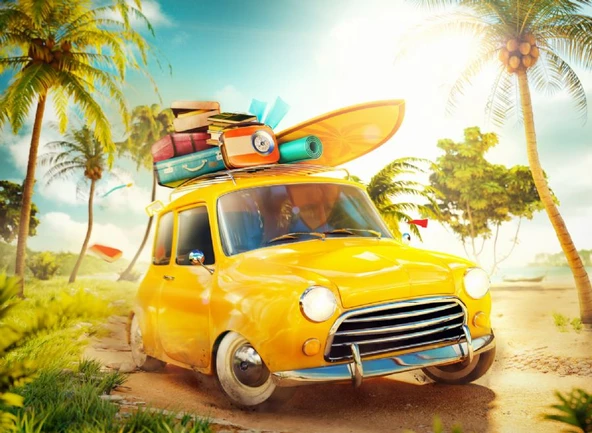 Nova Puzzle 1000 Parça Tatil Heyecanı Puzzle - 41122 ürün görseli 1