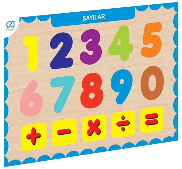 OMZ CAAHS-3207 CA GAMES AHŞAP SAYILAR BUL-TAK Kız Erkek Çocuk Oyuncak Eğitici Oyuncaklar ürün görseli 1