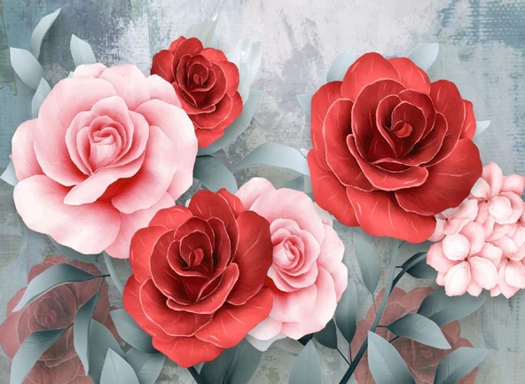 Nova Puzzle 1000 Parça Puzzle - Pembe ve Kırmızı Güller ürün görseli 1